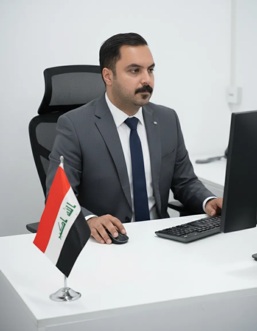 Executive at desk